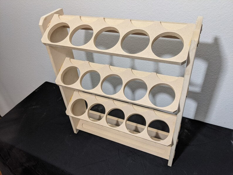 15 Can Spray Paint or Lube Can Wall Mount Storage Holder Rack, Great gift for him