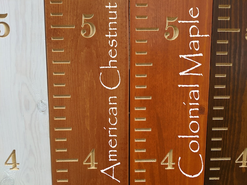 Floor Height Engraved Kids Growth Height Chart Ruler for Boys and Girls, Wooden Jumbo Age Tracker, Heirloom Shower or Mothers Day