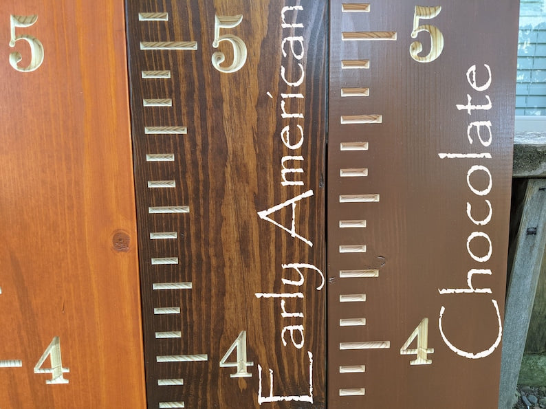 Floor Height Engraved Kids Growth Height Chart Ruler for Boys and Girls, Wooden Jumbo Age Tracker, Heirloom Shower or Mothers Day