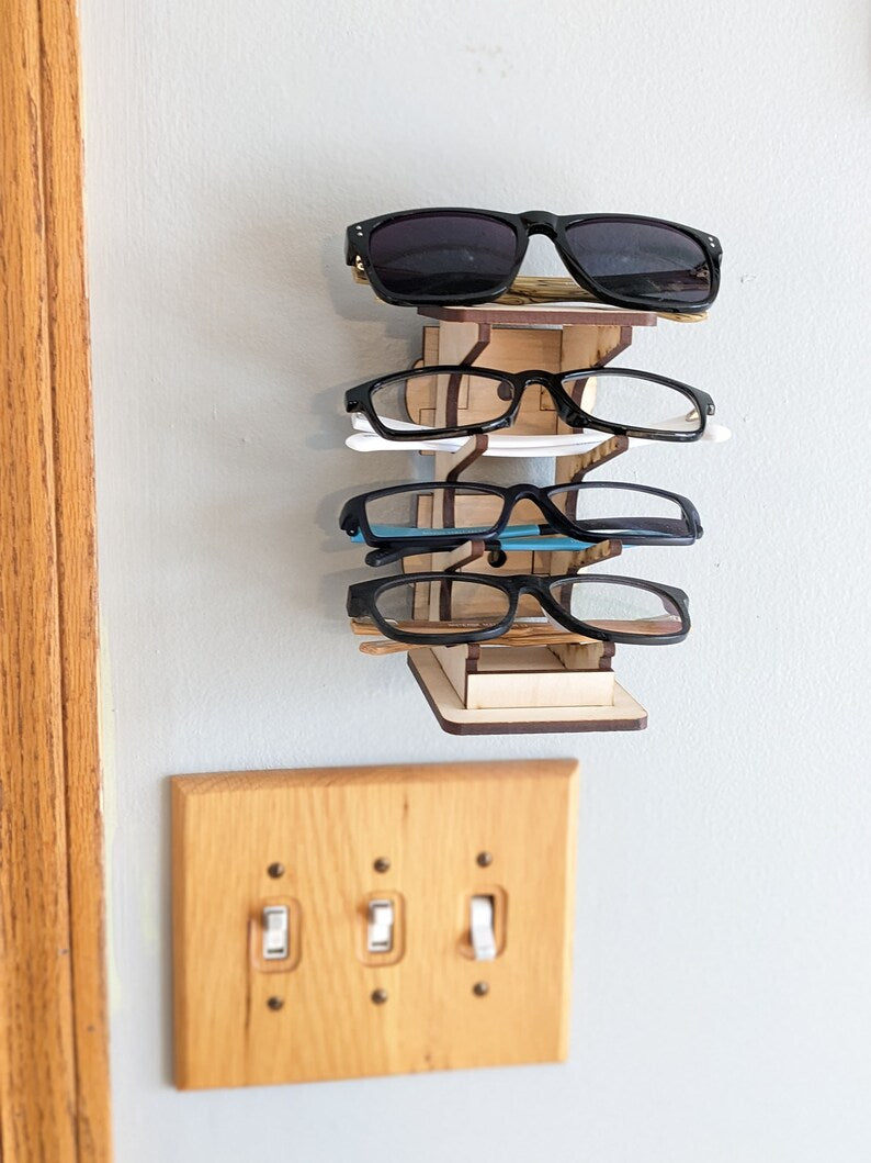 Floating Wall Mount EDC Rack Storage Display for Pocketknives, Knife Stand, Blade Organizer, Collection Showcase