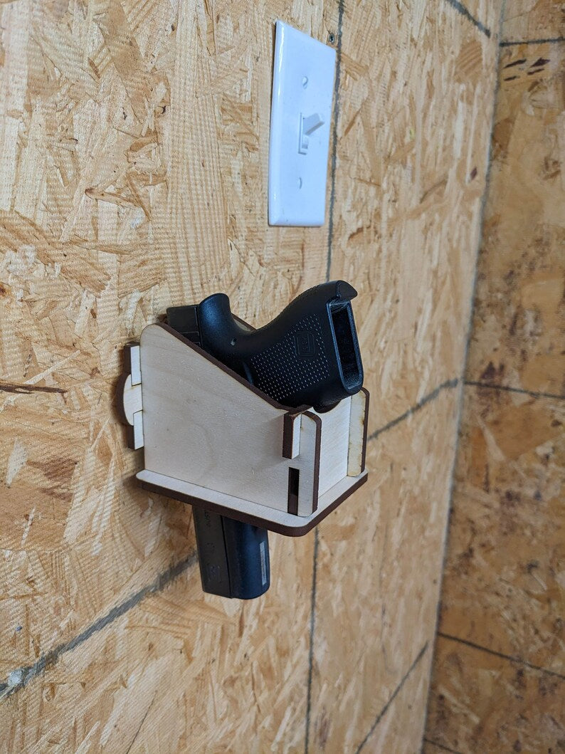 Floating Firearm / Airsoft Wall Mount, EDC Holder, Weapon Organizer, Wall Holster