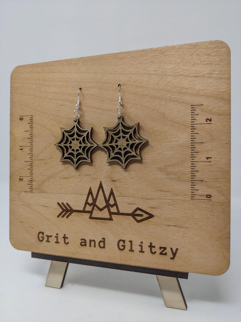 Spiderweb Dangle Earrings - Weave Intrigue into Your Style