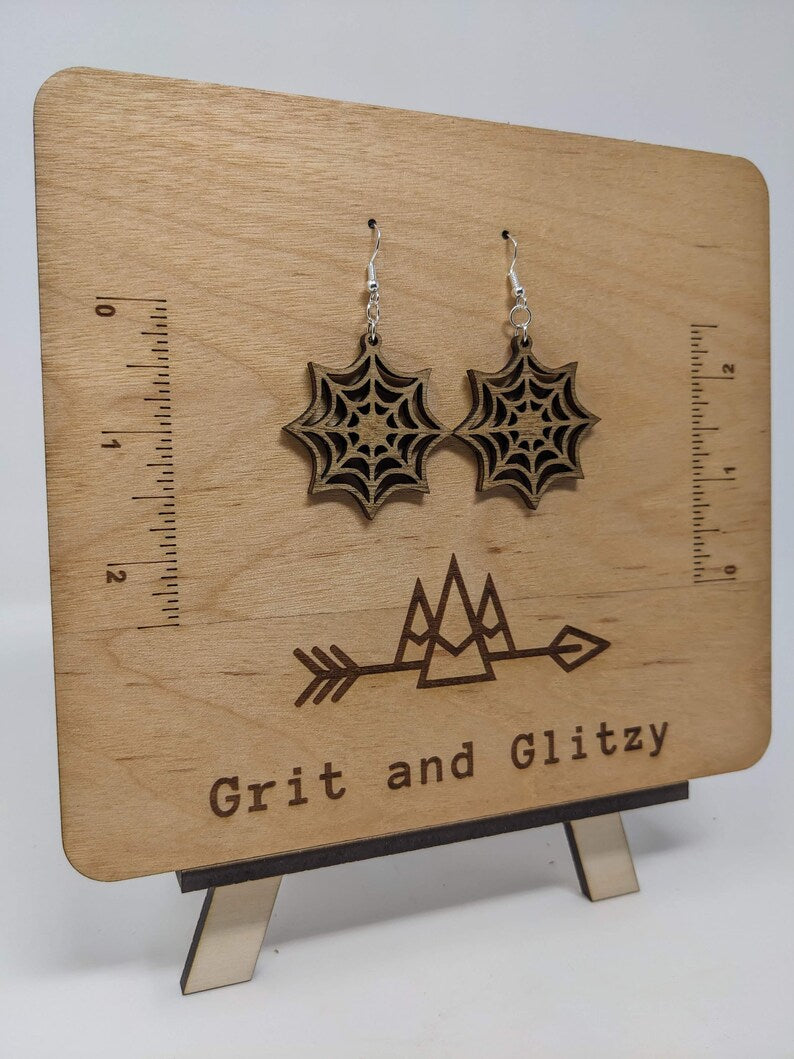 Spiderweb Dangle Earrings - Weave Intrigue into Your Style