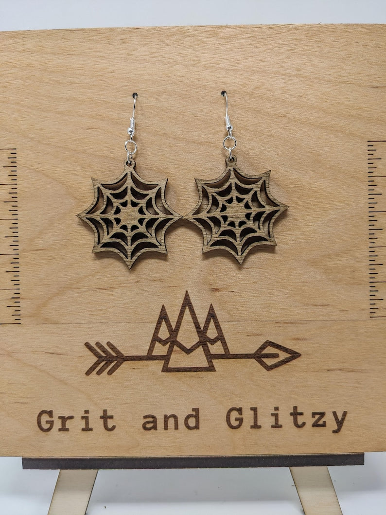 Spiderweb Dangle Earrings - Weave Intrigue into Your Style