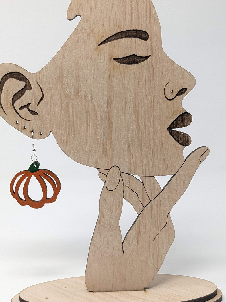 Pumpkin Dangle Earrings - Celebrate Autumn in Style