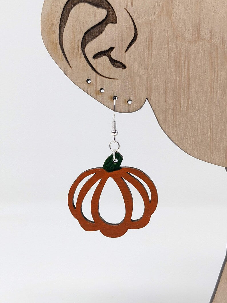 Pumpkin Dangle Earrings - Celebrate Autumn in Style